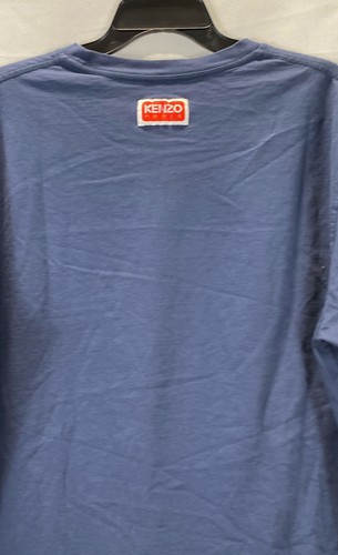 Kenzo Mens Blue Floral Graphic Crewneck TShirt Tee S/S Casual Shirt L - Picture 4 of 6