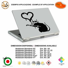 Sticker notebook love mouse hert bansky style sticker pvc cropped black