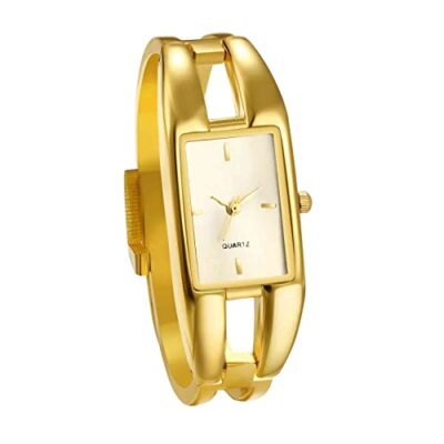 Wrist Watches for Women Elegant Alloy Bangle Watch Analog Square Watch Fashion Square Women Watches Casual Silicone Strap Quartz  main image 4