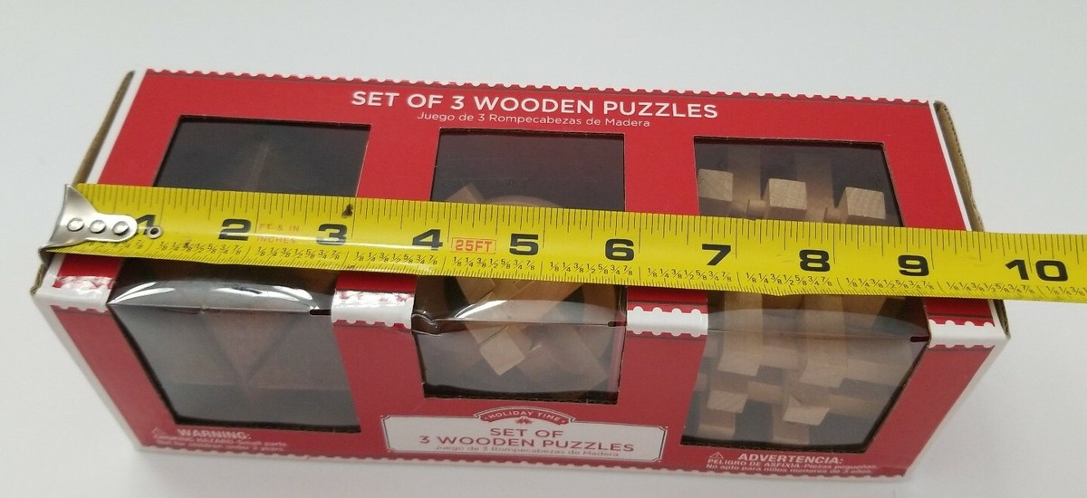 Wooden Puzzles Holiday Time Set Of 3 Grand Star Industrial Limited