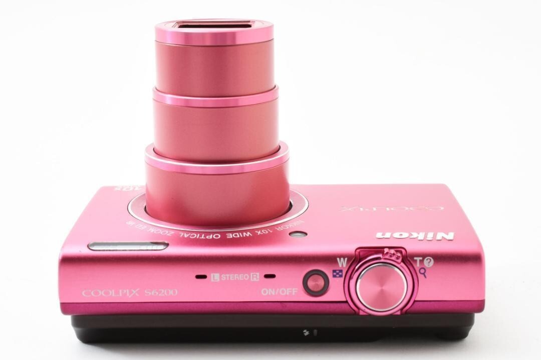 【人気のピンク】Nikon COOLPIX S6200 Nikon COOLPIX S6200 N-765 Pink 16MP Digital Camera from JAPAN
