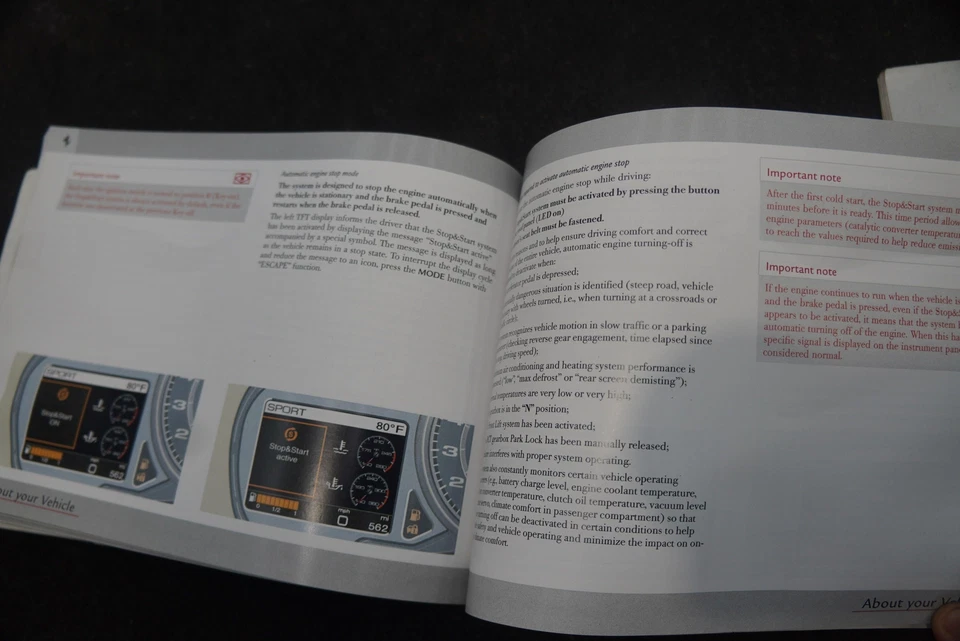 Guía del usuario de referencia manual del propietario OEM Ferrari 458 Spider 2015 *Nota* Foto 4 de 4