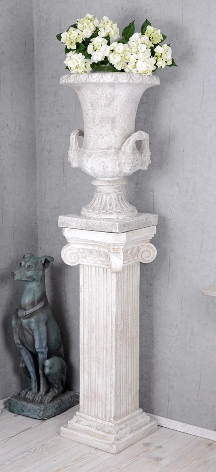 Antik Amphore Barock Pflanzengefäss Pokal Schloss Vase Gartengefäss Gartenvase - Bild 3 von 4