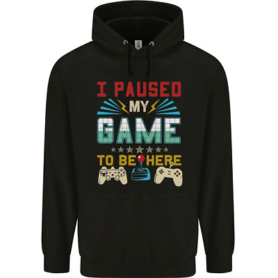 I Paused My Game to Be Here Gaming Gamer Kinder Kids Hoodie