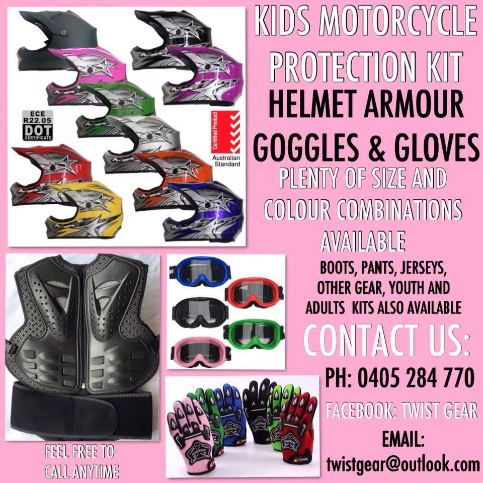 Dirt Bike Safety Bike Protective Gear For Year Old Peewee Mini MX