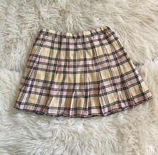 Girls plaid skirt, knee length size 12, super cute 