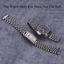 For Seiko Prospex Alpinist SPB121 Solid Curved 20mm WatchBand Jubilee Bracelet