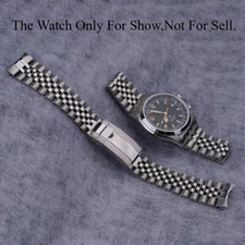 For Seiko Prospex Alpinist SPB121 Solid Curved 20mm WatchBand Jubilee Bracelet