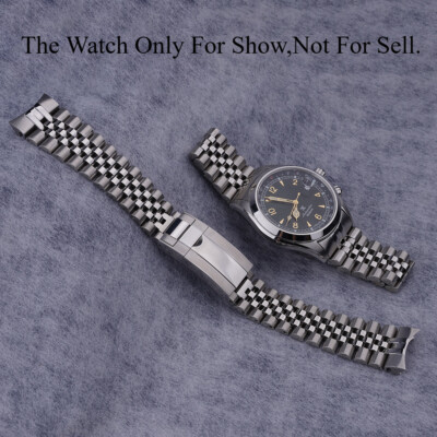 For Seiko Prospex Alpinist SPB121 Solid Curved 20mm WatchBand Jubilee Bracelet