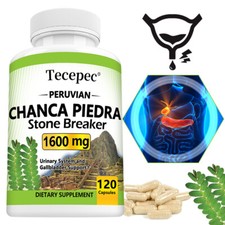 Chanca Piedra 1600 mg 30/60/120CAPS Peruvian material Stone Breaker CHANCAPIEDRA