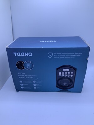 TEEHO TE002 Digital Fingerprint Keypad Deadbolt Security Door