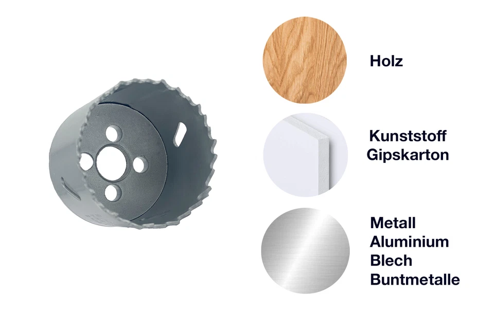 HSS-CO 8% Bimetall Lochsäge Bohrkrone Bi-Metall 14-210 mm Kreissäge - Bild 4 von 4