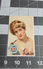 Victorian Trade Card Wheeler & Wilson Sewing Machine Tiled Head Easton Pa