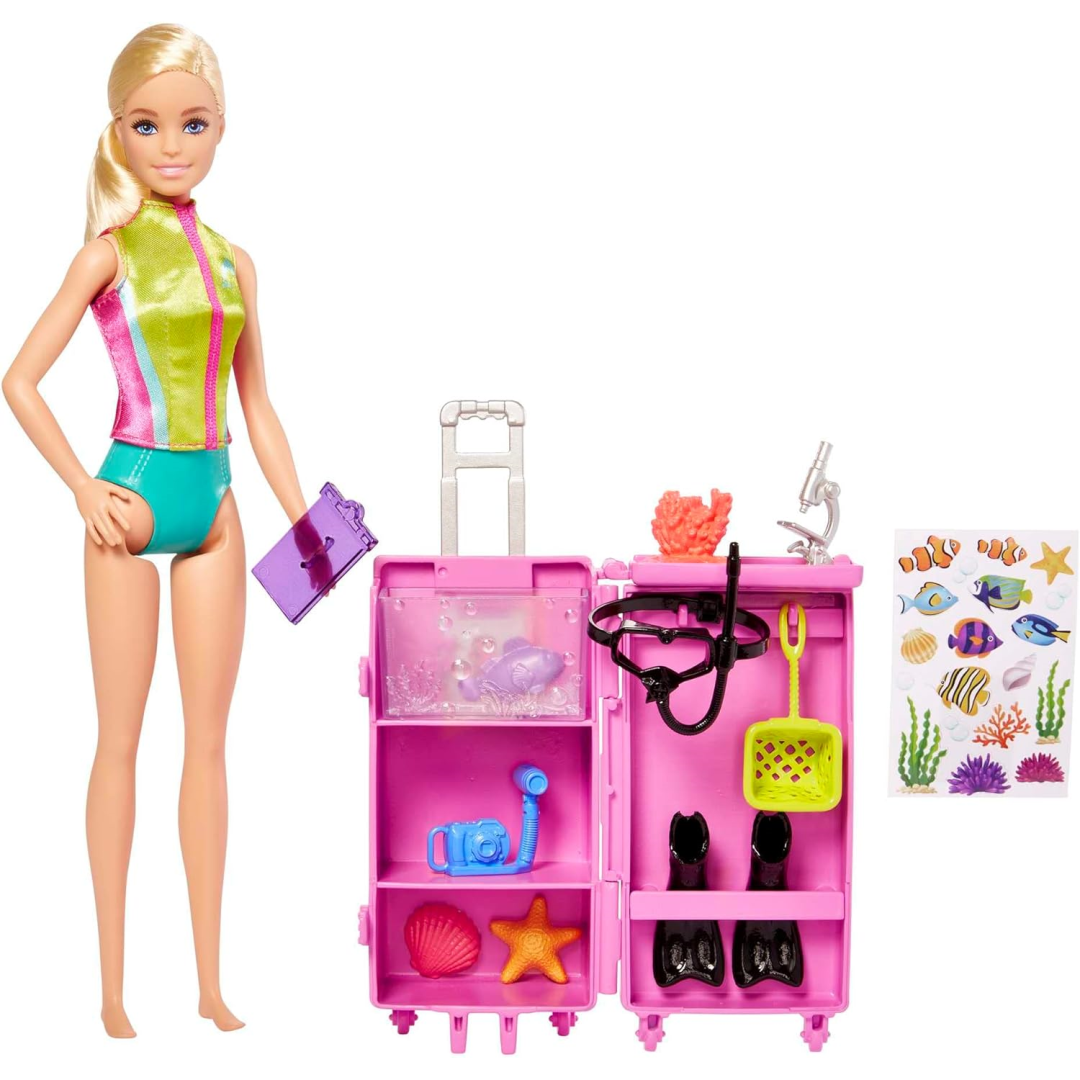 Barbie You Can Be Anything Marine Biologist Doll and Mobile Lab Playset