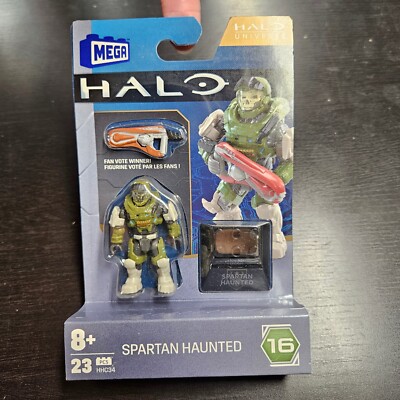 2023 Mega Construx Halo Heroes Series 16 SPARTAN HAUNTED HHC34 In Hand - Foto 8