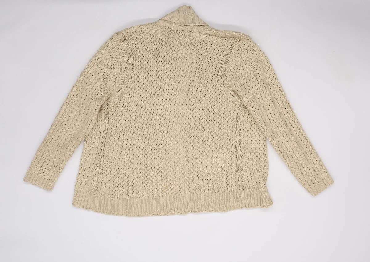 Debenhams Womens Beige V Neck Acrylic Cardigan Jumper Size 16 eBay