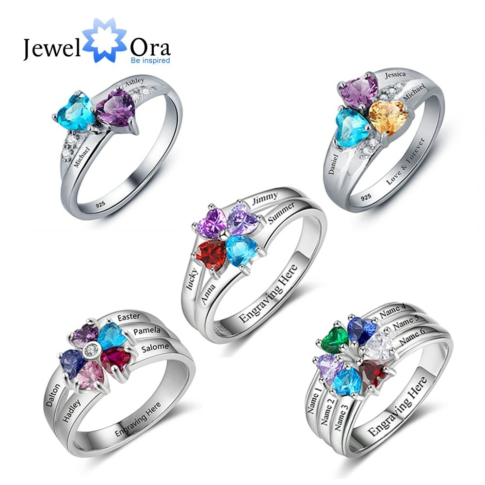 Mothers Birthstone Stone Mothers Custom Mothers Day Ring