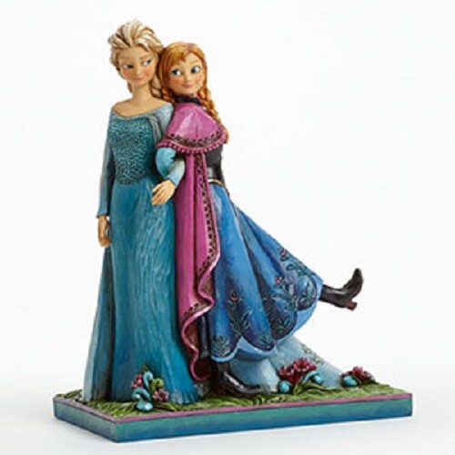 Disney Elsa Anna Sister's Forever Jim Shore Frost Frozen Figurine New in Box - Picture 1 of 1