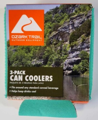 Ozark Trail 12 oz Soft Side Can Cooler, Blue Yellow Green, x