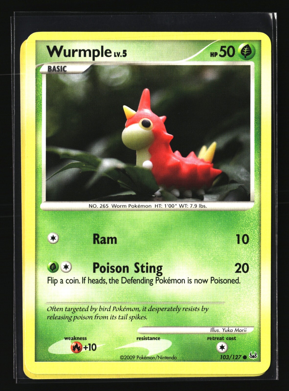 Pokemon WURMPLE 103/127 Common (2009 Platinum) NM/Near Mint