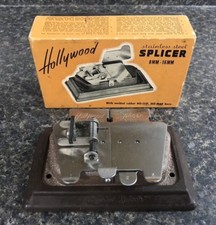 Vintage Hollywood Stainless Steel Splicer 8mm - 16 mm Rubber No-Slip No-Mar Base
