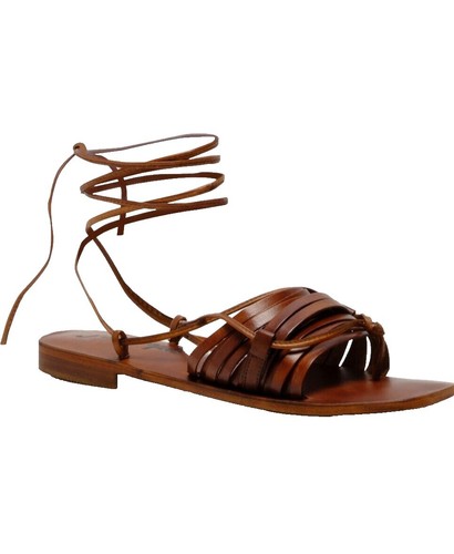 New Free People Sun Valley Leather Sandals Sienna Tan Orange  Leather Free People Sun Valley Sandals in Sienna display picture 1