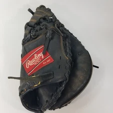 Rawlings Renegade RCM315B Black Leather Catchers Mitt Glove RHT 31.5" Lite Toe