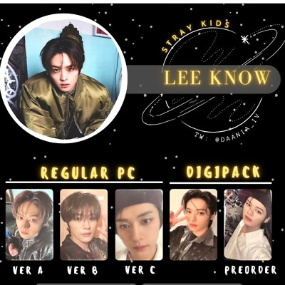 LEEKNOW Stray Kids 5-STAR Official Photo card A B C DIGIPACK POB
