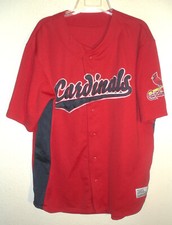 ST. LOUIS CARDINALS MLB Dynasty Series jersey MENS L - blank
