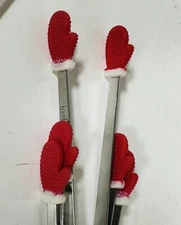 Holiday Mitten Tongs By Krumbs Kitchen Set Of 3 - 5” Christmas
