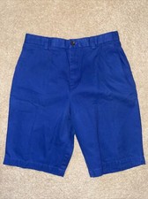 Brooks Brothers Royal Blue Fleece Chino Shorts Blue Boys 20