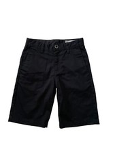 Volcom True To This Shorts Regular Fit Boys Black Size 25x9 Good Condition