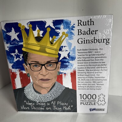 1000 Piece Puzzle Ruth Bader Ginsburg Collectible SEALED new fun wares