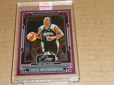 2025 Panini ONE AND ONE WNBA TERESA WEATHERSPOON PINK LIBERTY 4/6 K1554