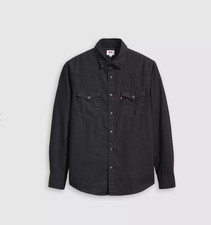 Levi's Men's The Western Denim Long Sleeve Button-Up Shirt Size S Regular Fit