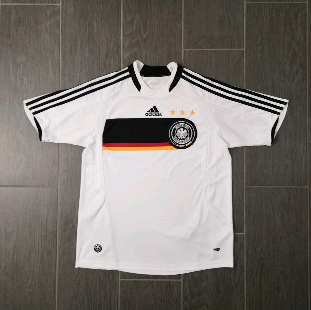Vintage Retro 2008 EM Deutschland DFB Heim Trikot Größe: XS 176 Fußball Adidas