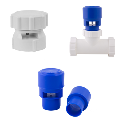 Belüftungsventil Für Abwasserrohr / Rohrbelüfter DN 32 & 40 - Weiß/blau, Von VONLIS