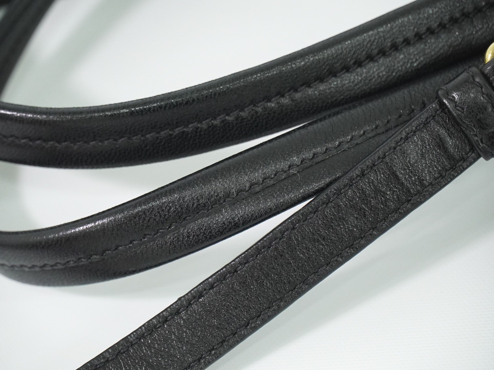 PRADA Python Print Nylon 2way Shoulder Handbag Bl… - image 8