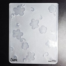 FLOWER CLOUDS Sizzix Embossing Folder 4 " 5 " bb124