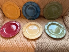 Set of 6 Sorrento Dinner Plates  Debbie Segura Designs 2001 by Signature