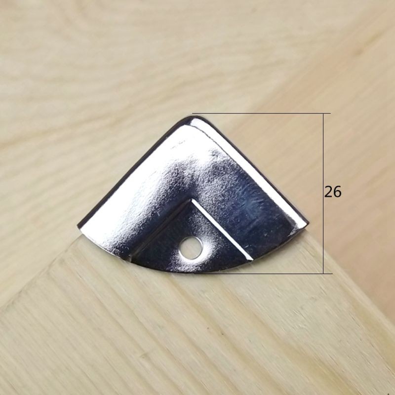 12Pcs Silver Cabinet Trunk Corner Protector Furniture for Case Box Corner Decora