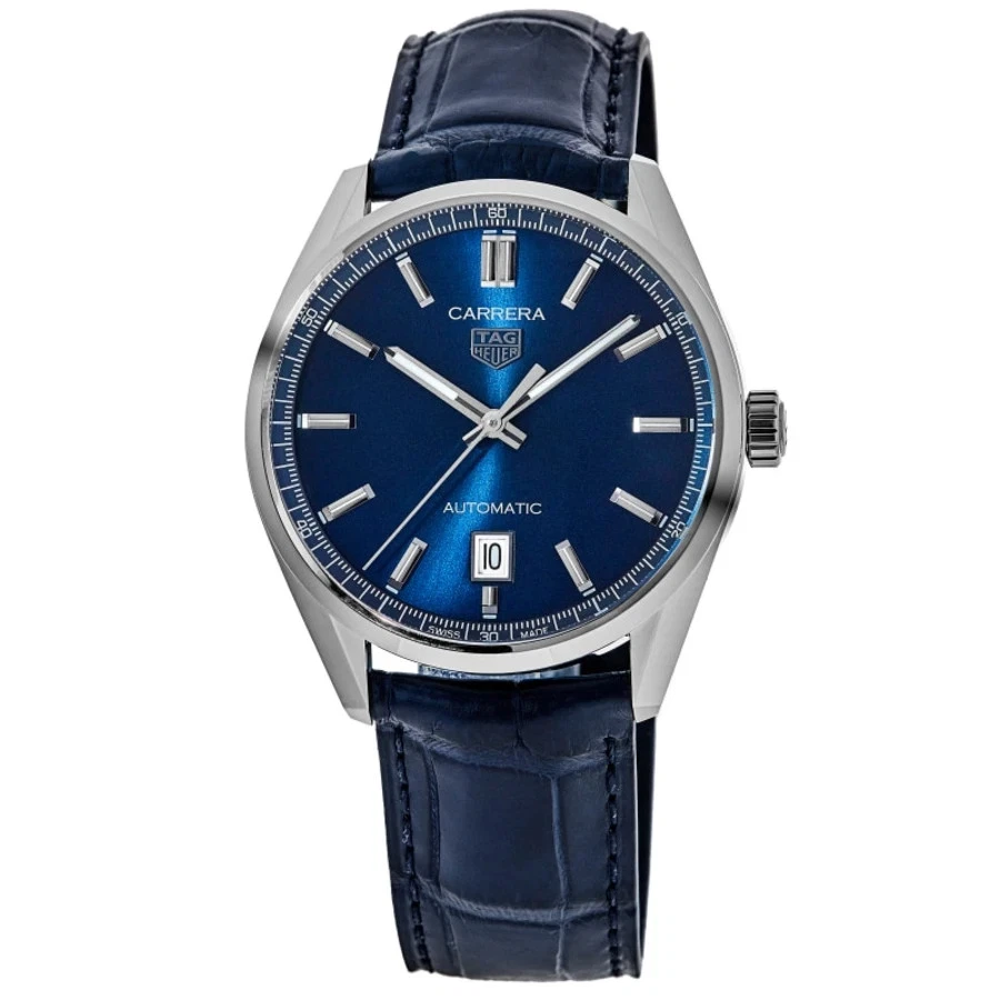 Nuevo Reloj Hombre Tag Heuer Carrera Calibre 5 39mm Automático Azul WBN2112.FC6504