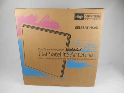 Selfsat H50D High Definition Flat Panel Single LNB Satellite Antenna