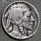 1918d Buffalo Nickel, nice GOOD details partial date circular machine scratches