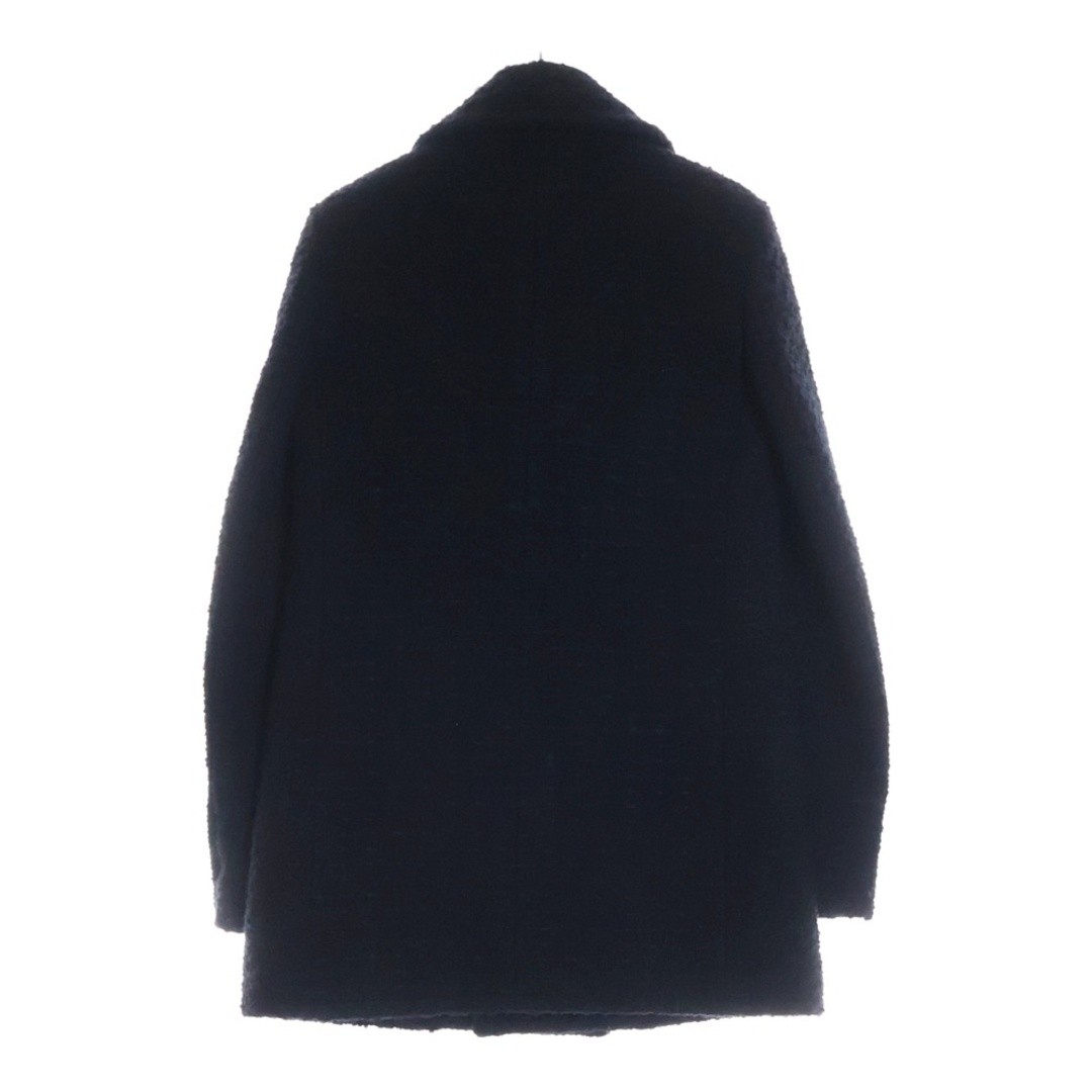 Cappotto doppiopetto SAINT LAURENT PARIS 21AW misto seta lana tweed pea usa