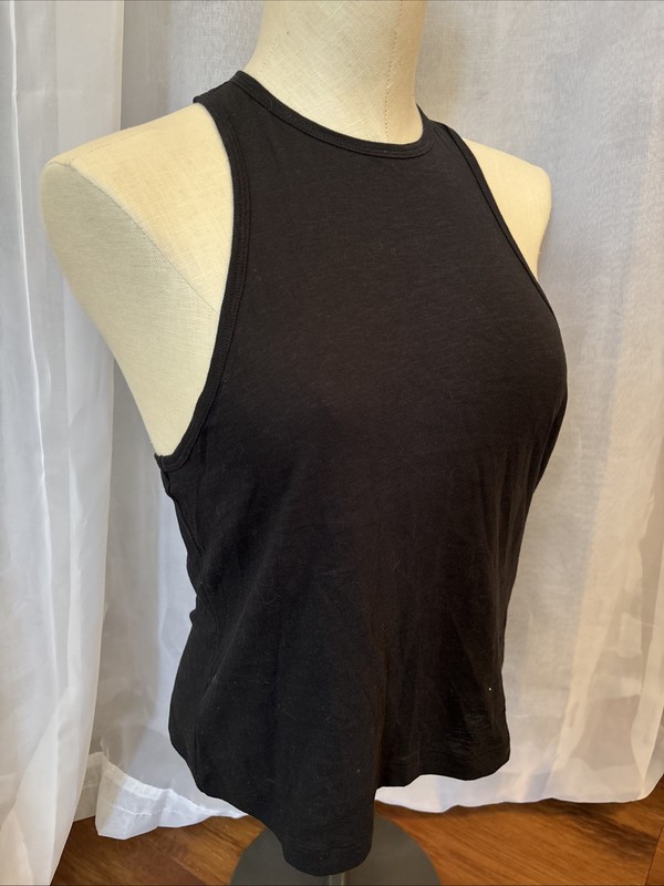 Pink Victoria's Secret VS Women's Ladies Black Racer Back Tank Top Size S NWT