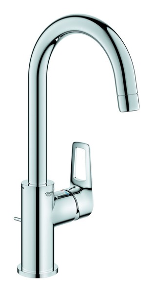 Grohe Bauloop Einhand-Waschtischbatterie Mit Zugstangen-Ablaufgarnitur L-Size...-image