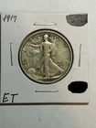 1917 P WALKING LIBERTY SILVER HALF DOLLAR VF EARLY DATE