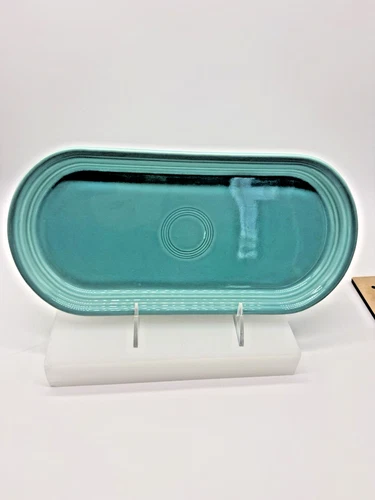 Fiesta Fiestaware Turquoise Bread Serving Tray 12" VG Cond