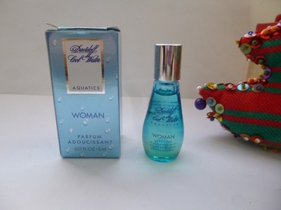 SELTENE Miniatur COOL WATER AQUATICS Woman von DAVIDOFF voll + GEBRAUCHTBOX